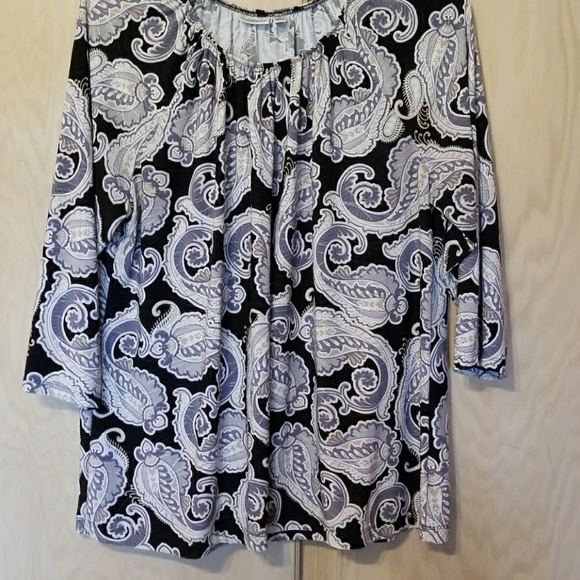 croft & barrow Tops - Cute black and white top